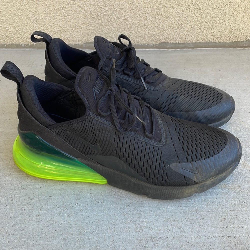 Nike Air Max 270 Mens Black/Volt Size 14